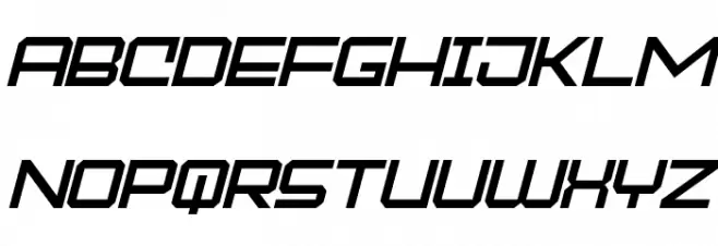 MOCKEJOEFONTSLANT Schriftart Groß