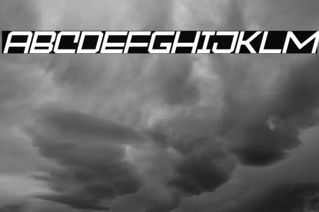 MOCKEJOEFONTSLANT Font examples