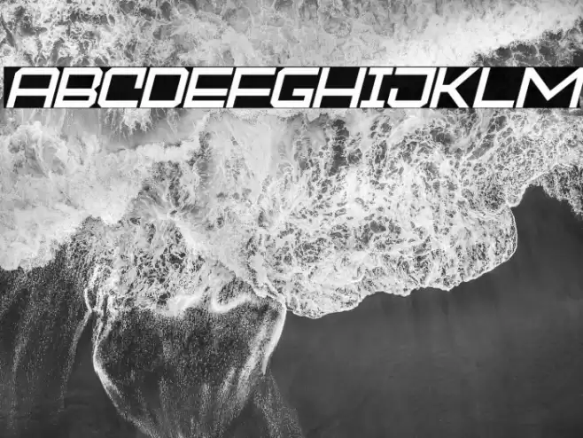 MOCKEJOEFONTSLANT Font examples