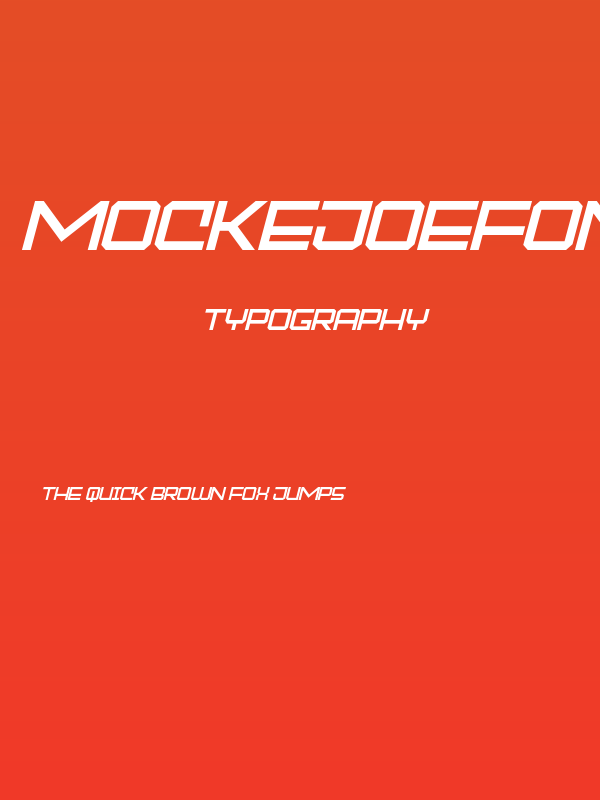 MOCKEJOEFONTSLANT Poster