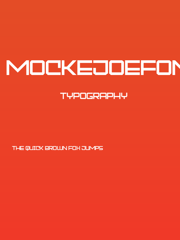 MOCKEJOEFONT Poster