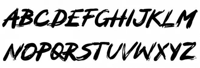 MOCKER Schriftart Groß