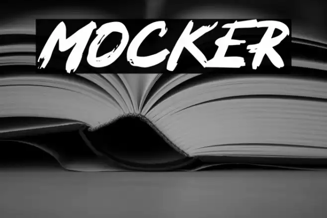MOCKER Font examples