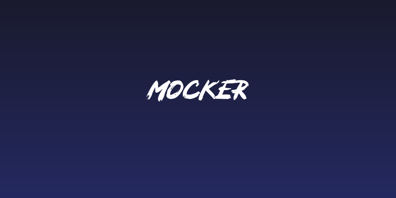 MOCKER Social Header