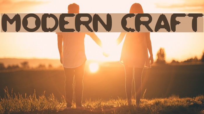 MODERN CRAFT Polices examples