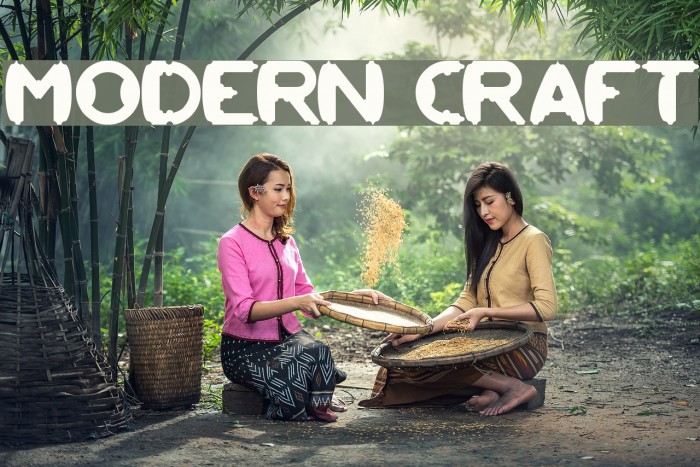 MODERN CRAFT Polices examples