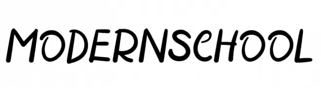 MODERN SCHOOL  Frei Schriftart Herunterladen