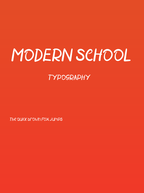 MODERN SCHOOL Poster