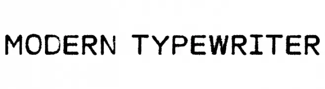 MODERN TYPEWRITER  免费字体下载