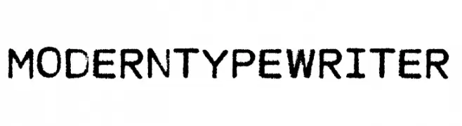 MODERN TYPEWRITER  baixar fontes gratis