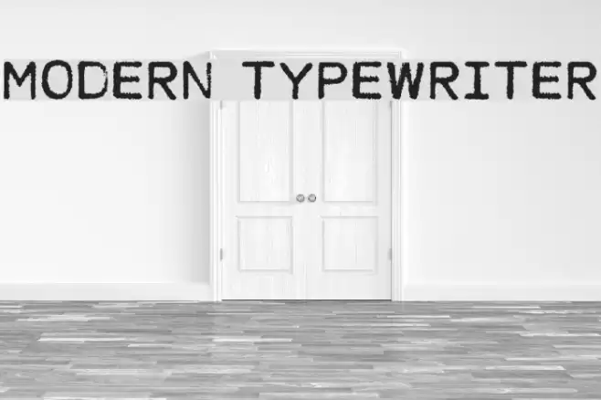 MODERN TYPEWRITER Шрифта examples