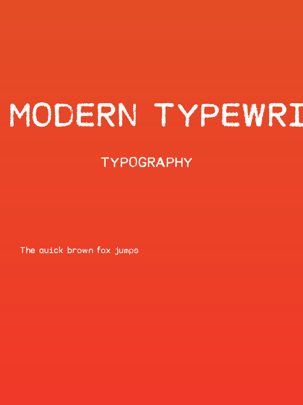 MODERN TYPEWRITER Poster