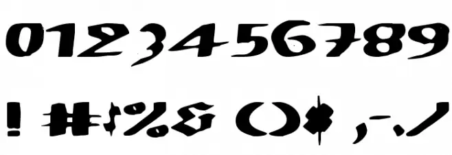 MODERN hand fraktur Font OTHER CHARS