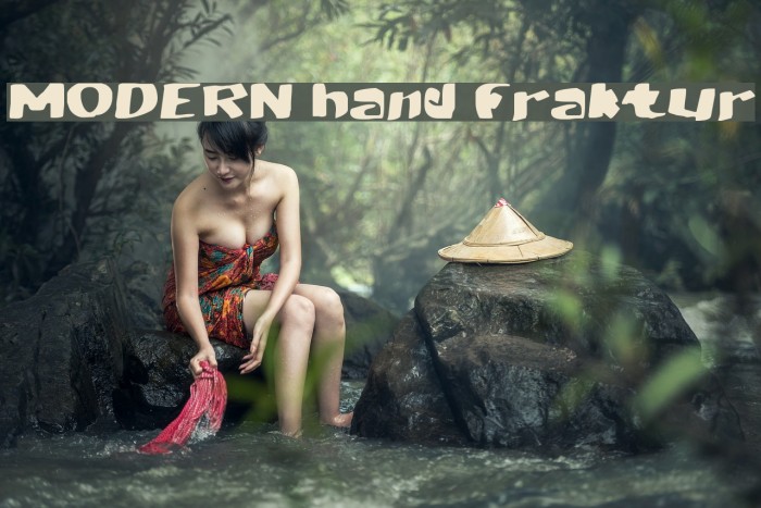 MODERN hand fraktur Example 1