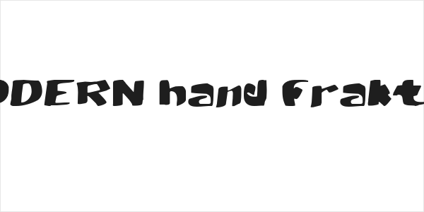 MODERN hand fraktur Logo