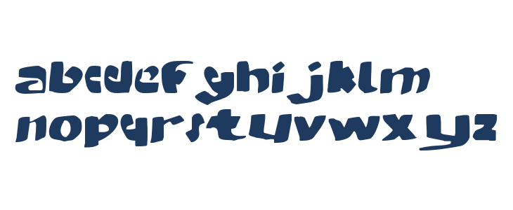 MODERN hand fraktur Lowercase