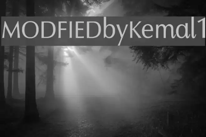 MODFIEDbyKemal1 Font examples