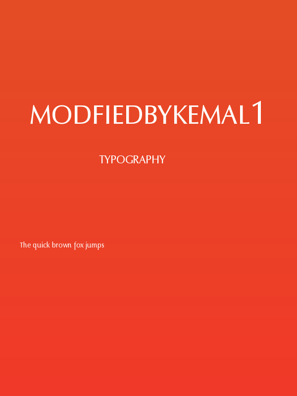 MODFIEDbyKemal1 Poster