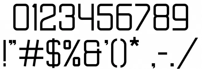 MODRIC Font OTHER CHARS