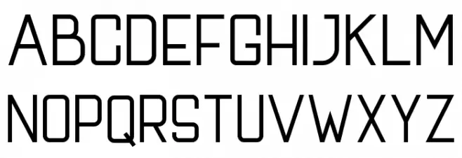 MODRIC Font UPPERCASE