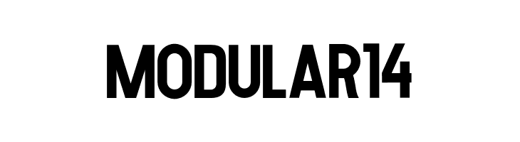 MODULAR 14  フリーフォントのダウンロード