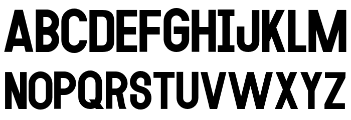 MODULAR 14 Font LOWERCASE