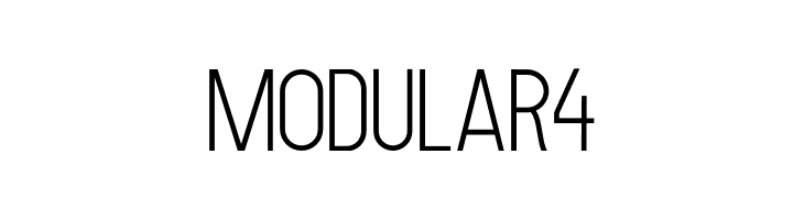 MODULAR 4  免费字体下载