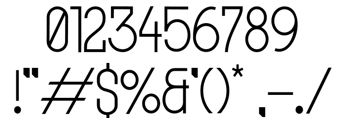 MODULAR 4 Font OTHER CHARS