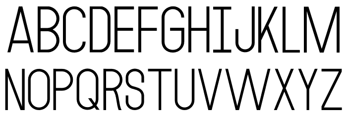 MODULAR 4 Font LOWERCASE