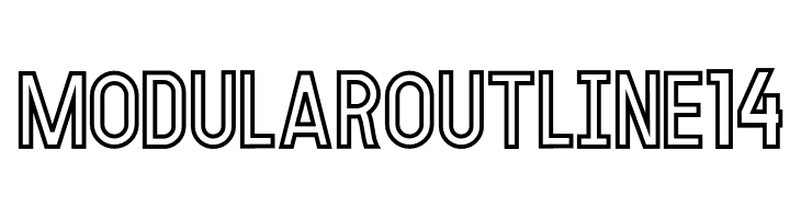 MODULAR Outline 14  Frei Schriftart Herunterladen