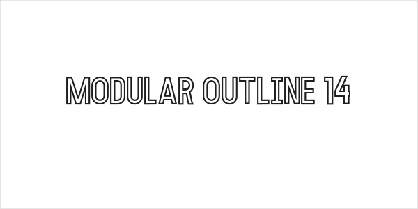 MODULAR Outline 14 Logo