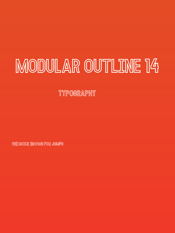 MODULAR Outline 14 Poster