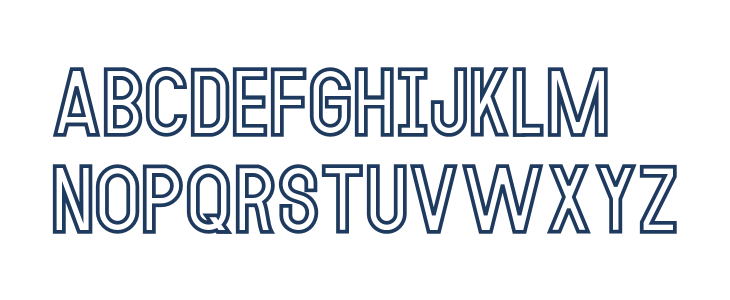 MODULAR Outline 14 Lowercase