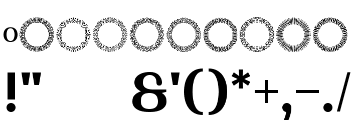 MOG rhythm Font OTHER CHARS