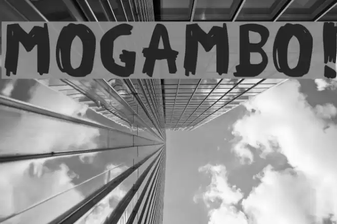 MOGAMBO! Font examples