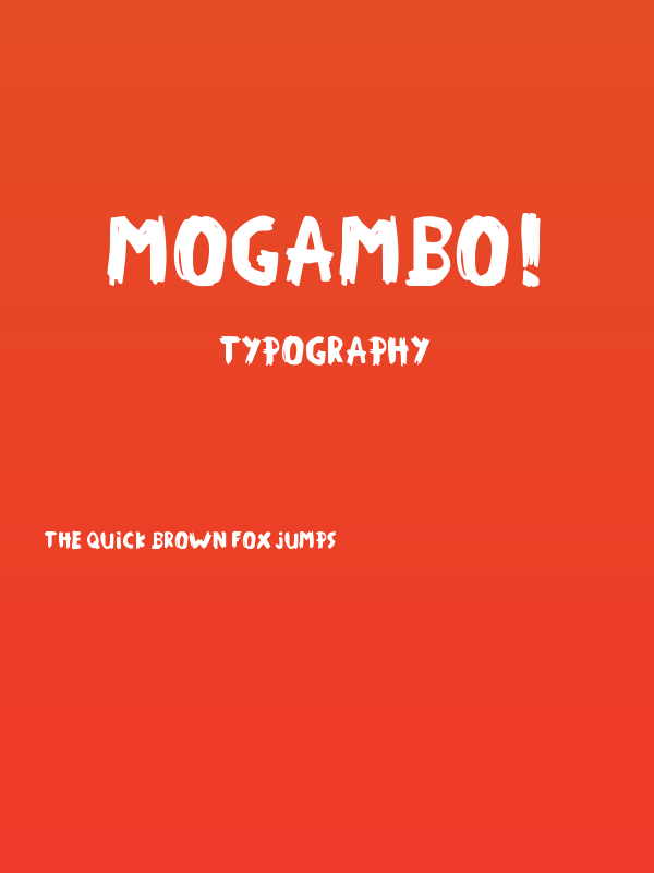 MOGAMBO! Poster