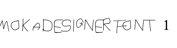 MOKADESIGNER FONT 1  Frei Schriftart Herunterladen