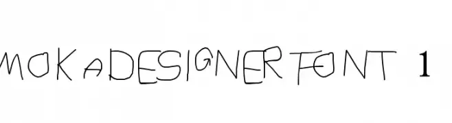 MOKADESIGNER FONT 1  免费字体下载