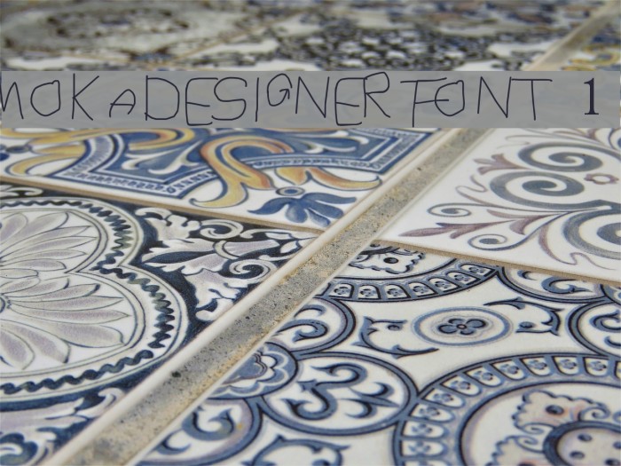 MOKADESIGNER FONT 1 Font examples