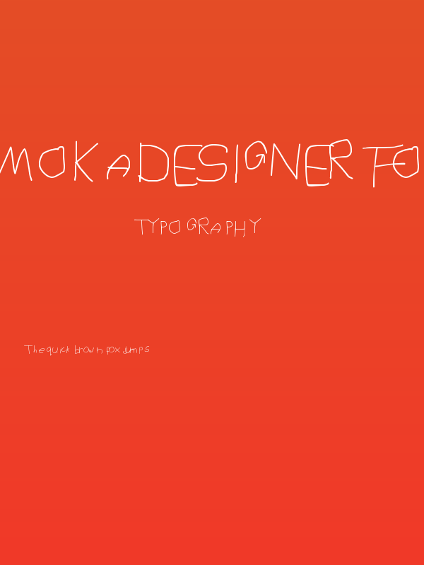 MOKADESIGNER FONT 1 Poster