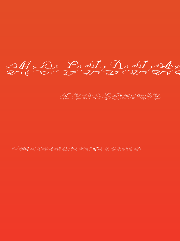 MOLIDIA MONOGRAM Poster