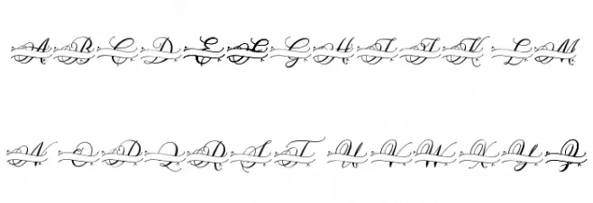 MOLIDIA MONOGRAM Schriftart Kleinbuchstaben