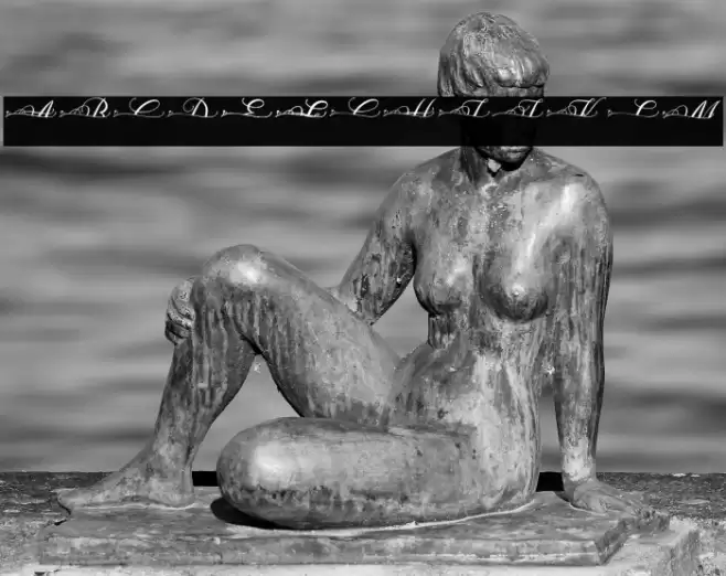 MOLIDIA SPLIT MONOGRAM Font examples