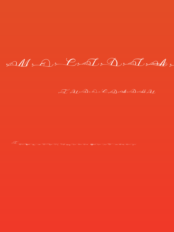 MOLIDIA SPLIT MONOGRAM Poster