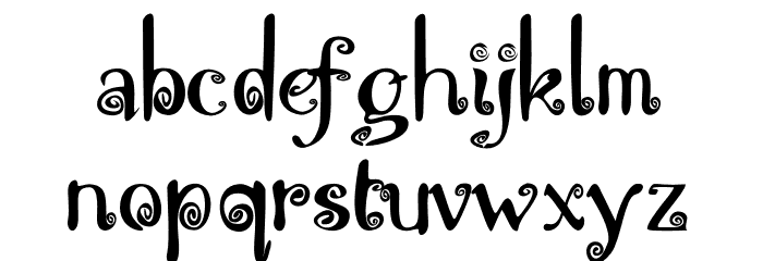 MOLLUSCA Font LOWERCASE