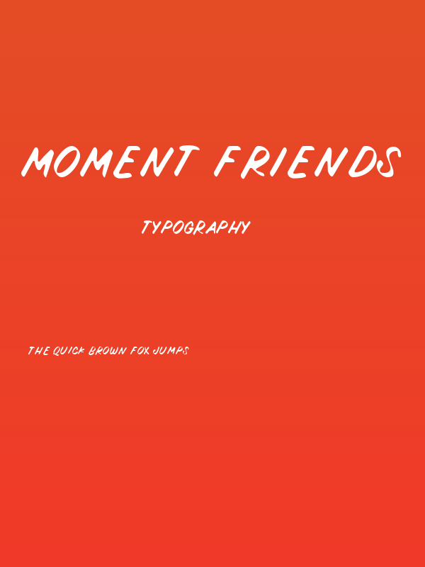 MOMENT FRIENDS Poster