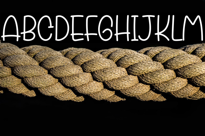 MOMOGIE Schriftart examples