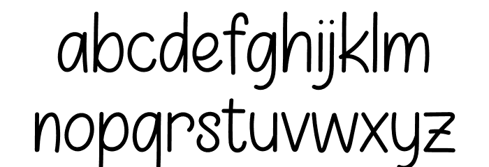 MOMOGIE Schriftart Kleinbuchstaben