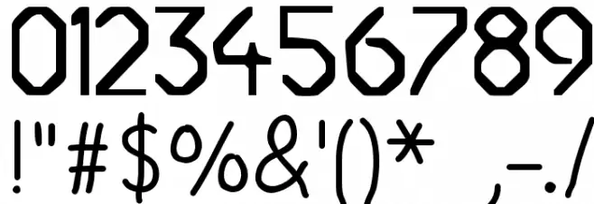 MONACO フォント その他の文字