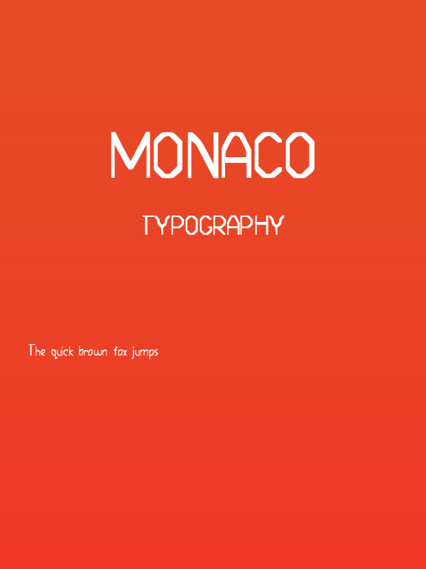 MONACO Poster